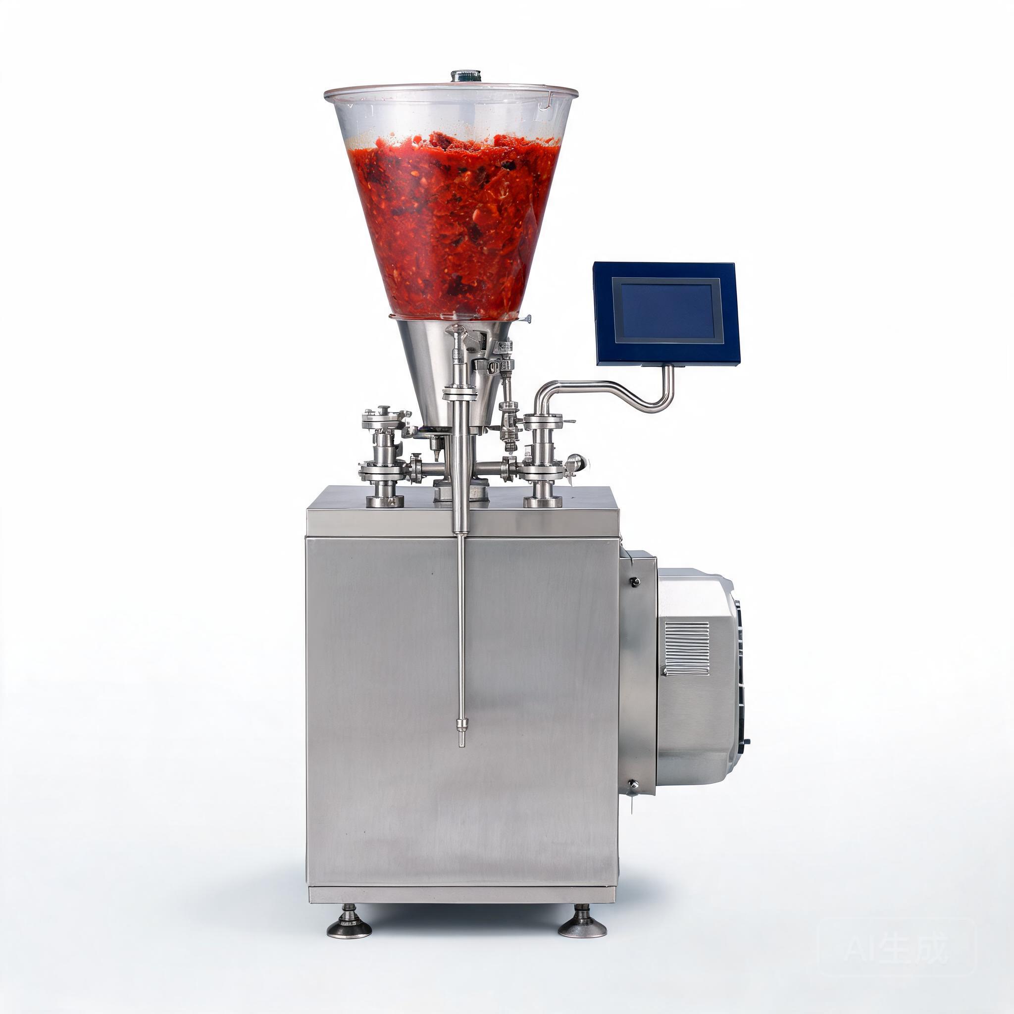 GTX-1800 stainless steel particulate filling machine with transparent hopper