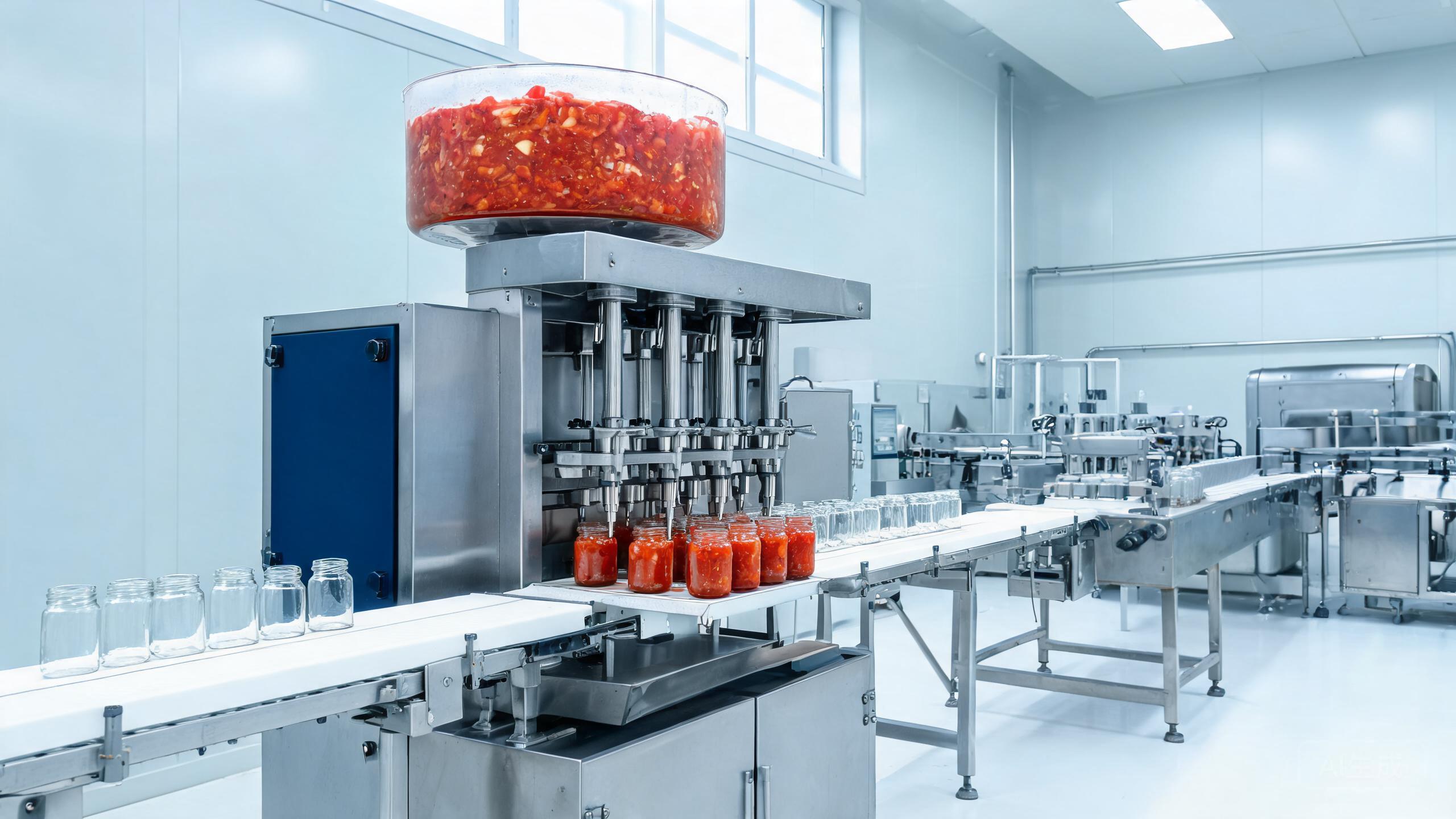 GT-L60 metered liquid dosing station integrated with a filling line